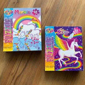 Lisa Frank Puzzles Brand New Never Opened 90’s Kids Toys Unicorn Horses Animals